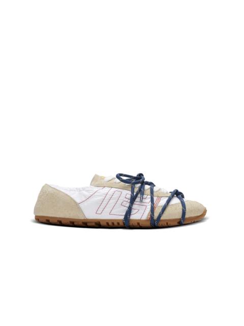 Balmain Racer 45 trainers in nylon and suede