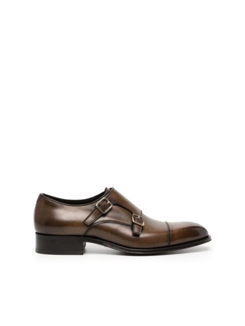 TOM FORD Elkan leather monk shoes