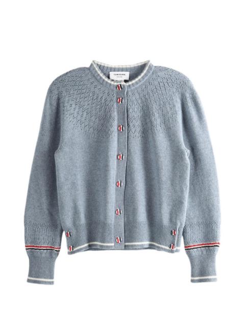 Thom Browne openwork buttoned cardigan
