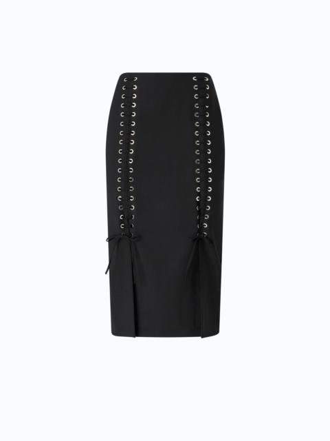 PINKO SLIM-FIT MIDI SKIRT WITH TWO SLITS