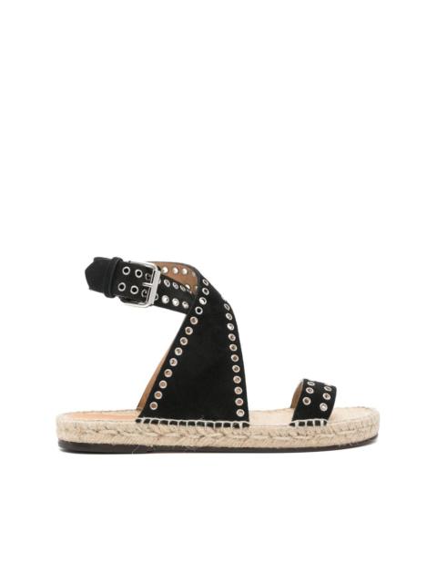 Isabel Marant eyelet-detailing suede espadrilles