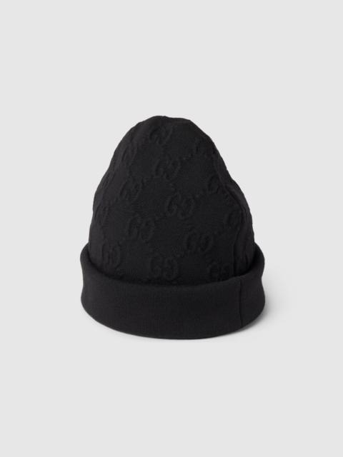 GUCCI GG wool blend jacquard hat