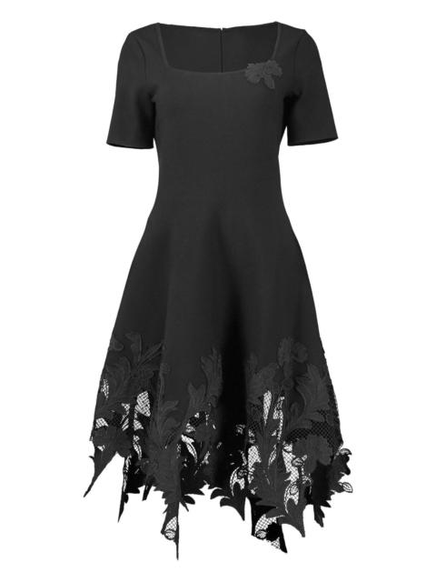 Oscar de la Renta floral-lace dress