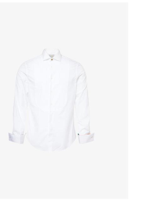 Paul Smith Pleated-bib regular-fit cotton-poplin shirt