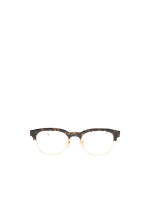 Thom Browne tortoiseshell-effect browline glasses