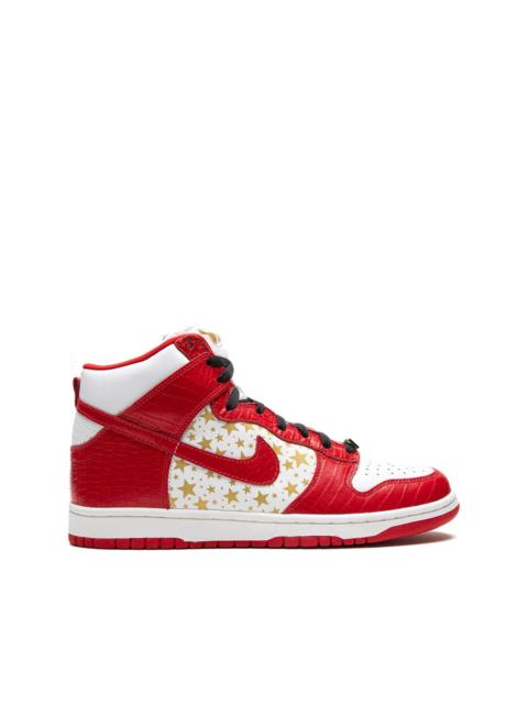 x Supreme SB Dunk High Pro "Red Stars" sneakers