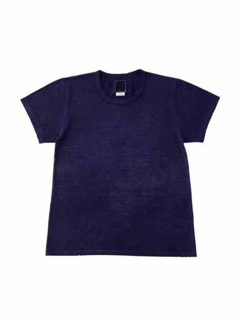visvim A-LINE TEE S/S (UNEVEN DYE) NAVY