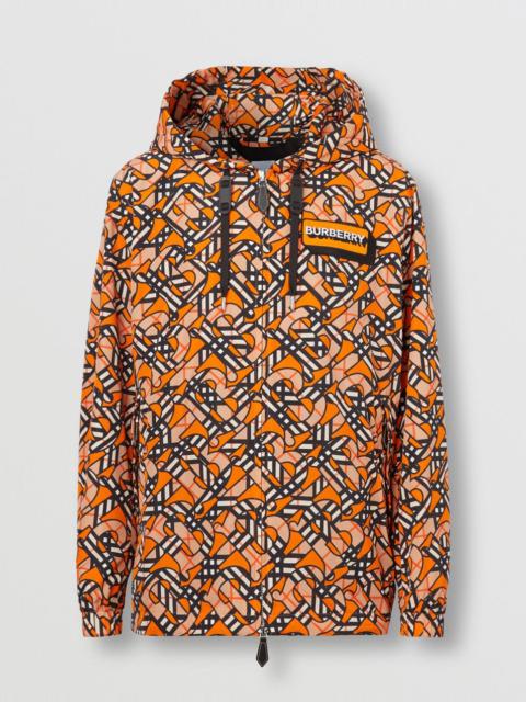 Burberry Monogram Print Nylon Hooded Jacket