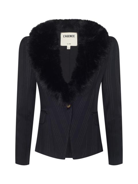 Kaisley Faux Fur Collar Blazer