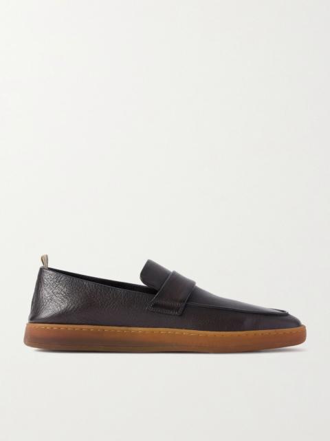 OFFICINE CREATIVE Herbie 001 Deerskin Loafers Brown