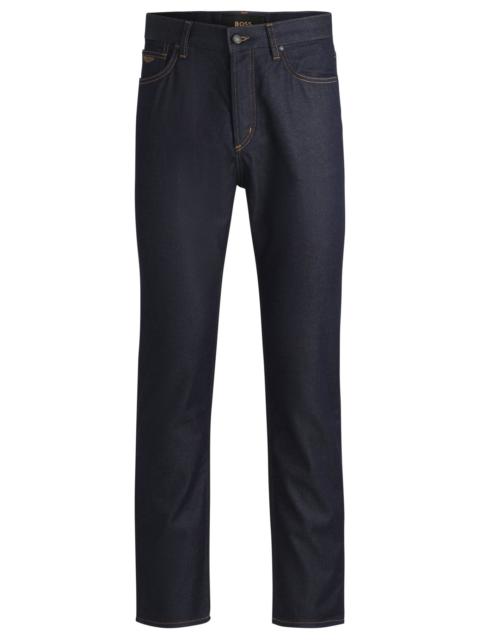 BOSS BOSS X ASTON MARTIN REGULAR-FIT JEANS WITH CARBON-FIBER YARN