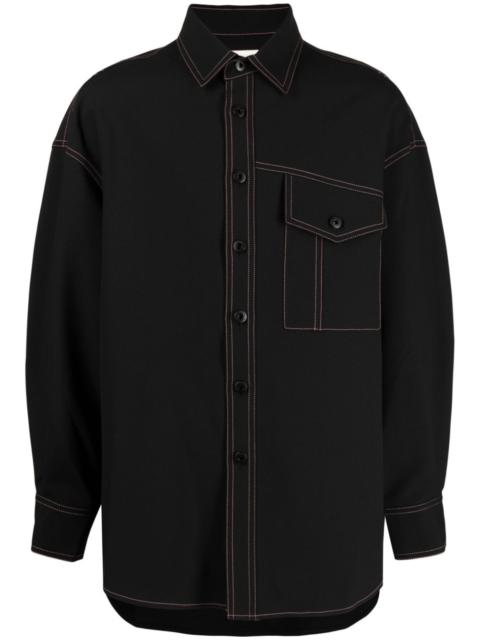 PALACE DOUBLE ZIP FUNNEL NAVY | REVERSIBLE 