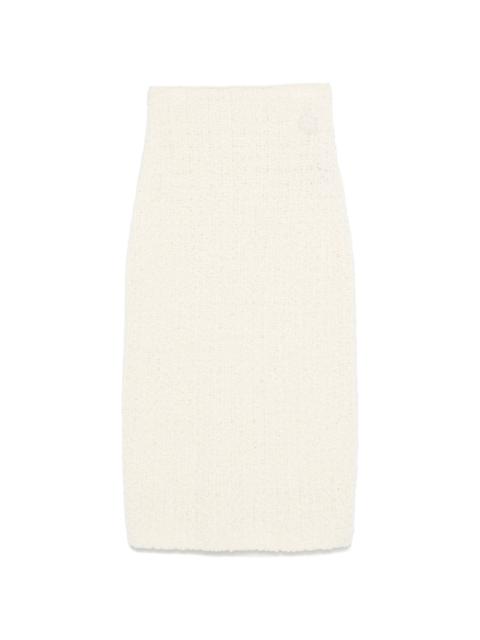 bouclé midi skirt