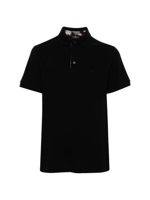 Pegaso-motif polo shirt