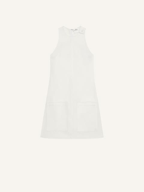 courrèges HERITAGE SLEEVELESS POPLIN DRESS