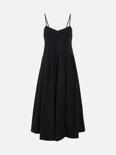 ASCENO Kate textured midi dress