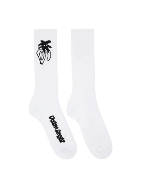 Palm Angels White Jimmy Socks