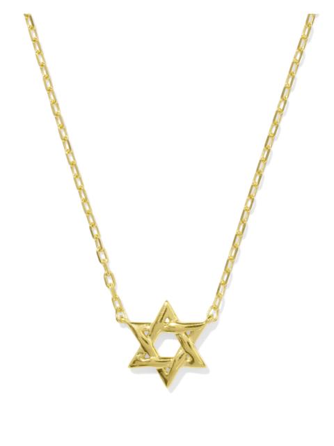 KENDRA SCOTT Star of David Pendant Necklace in 18k Gold Vermeil