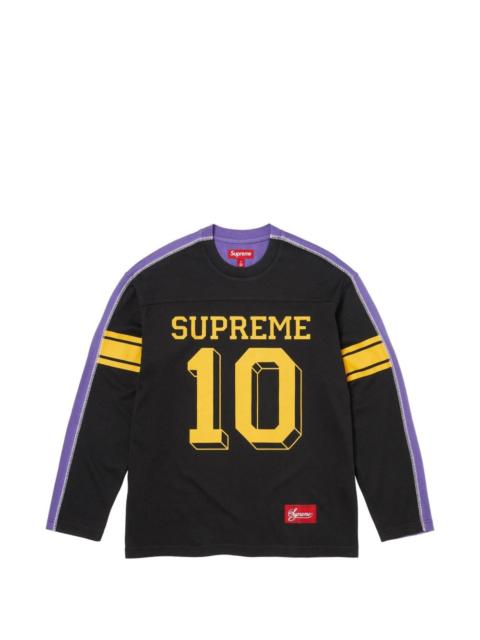 Supreme long-sleeve football T-shirt