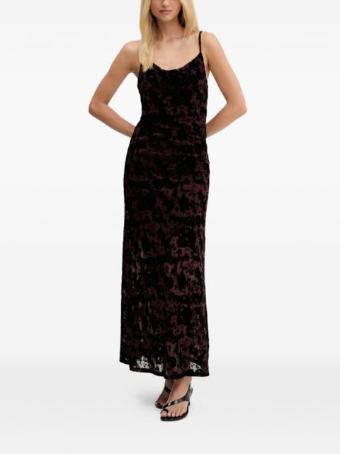 GESTUZ floral-pattern maxi dress