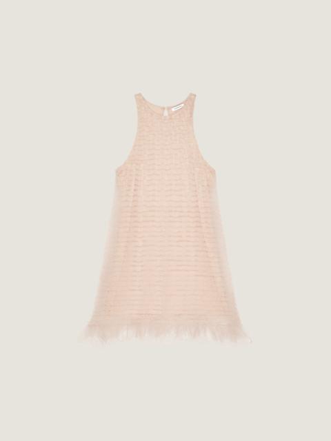 Givenchy MINI DRESS WITH NYLON FRILLS