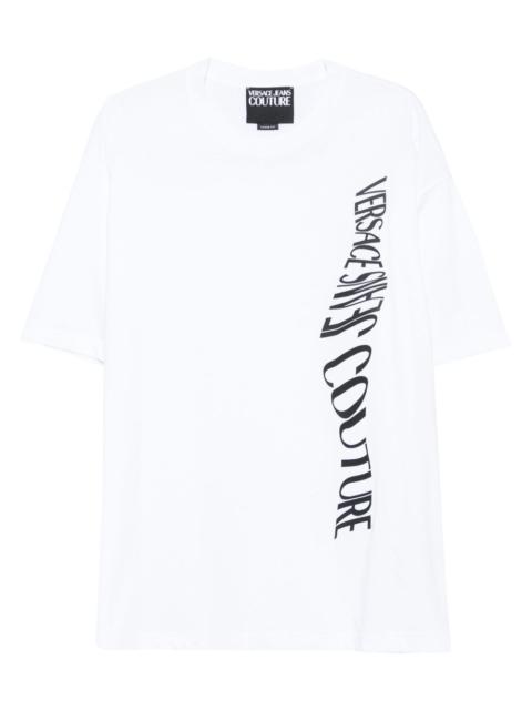 VERSACE JEANS COUTURE vertical-logo T-shirt