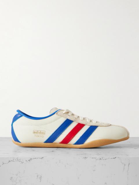 adidas Originals Tokyo Leather And Suede-trimmed Mesh Sneakers