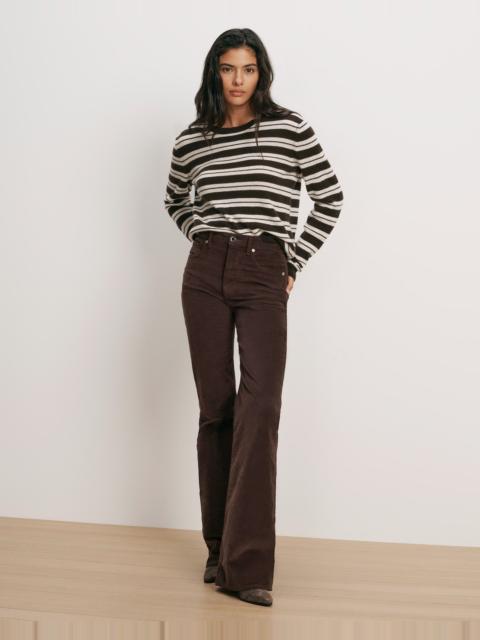 VERONICA BEARD CROSBIE CORDUROY SLIM WIDE-LEG PANT