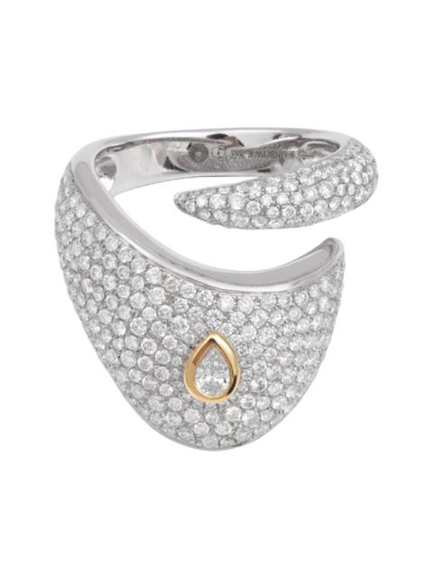 RAINBOW K Diamond Pave Dune Ring