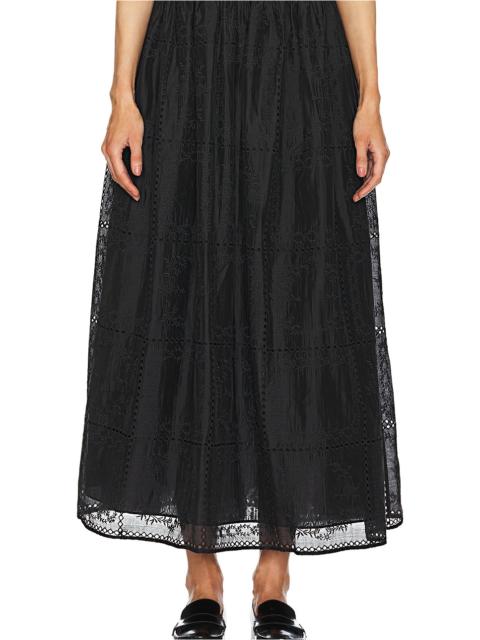 HELSA Handkerchief Midi Skirt