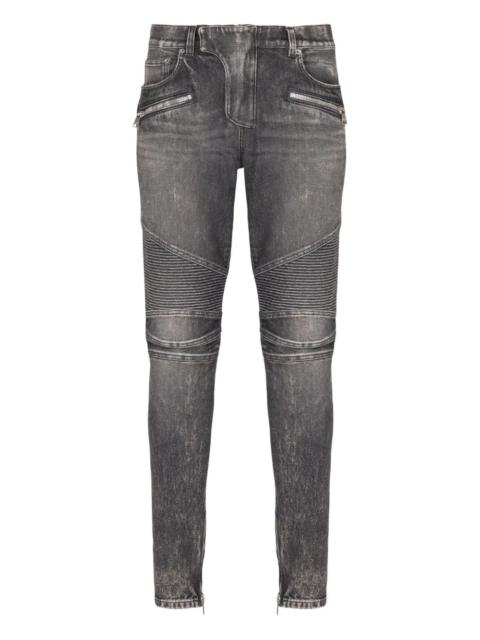Balmain Men Slim Biker Jeans