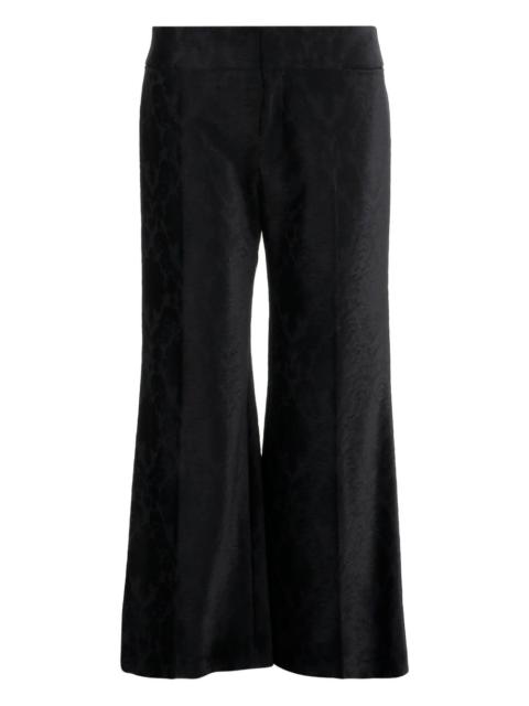 Chloé floral-pattern flared trousers
