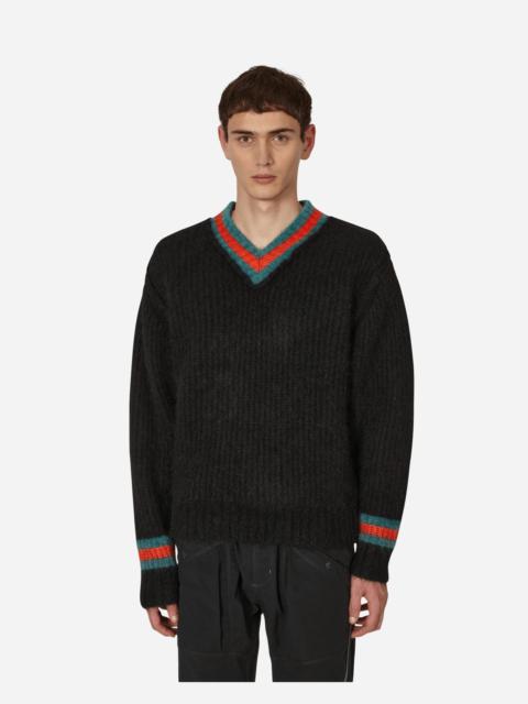 Stüssy Mohair Tennis Sweater Black