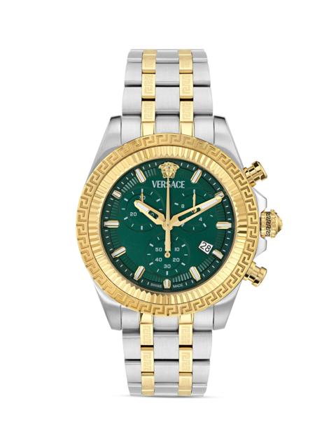 VERSACE Men's Stainless Steel Bracelet Watch/40MM - Twotonewithgreendial