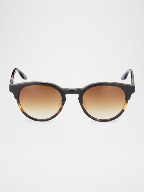 BARTON PERREIRA Beckford 49mm Round Acetate Sunglasses