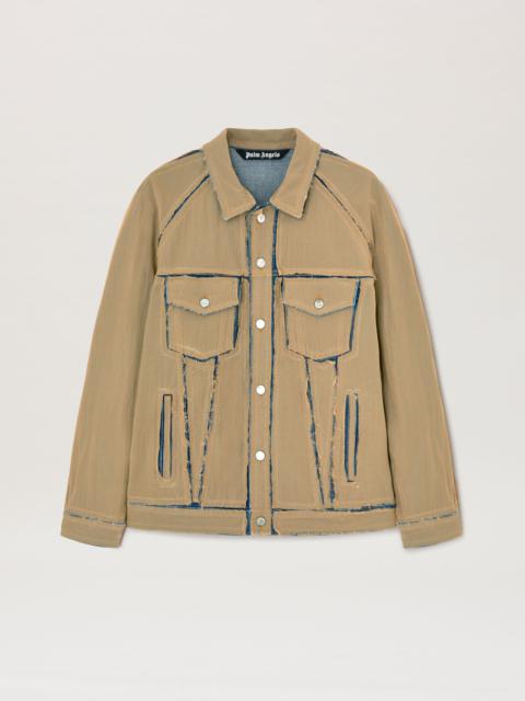 Palm Angels Ripstop Layer Loose Denim Jacket