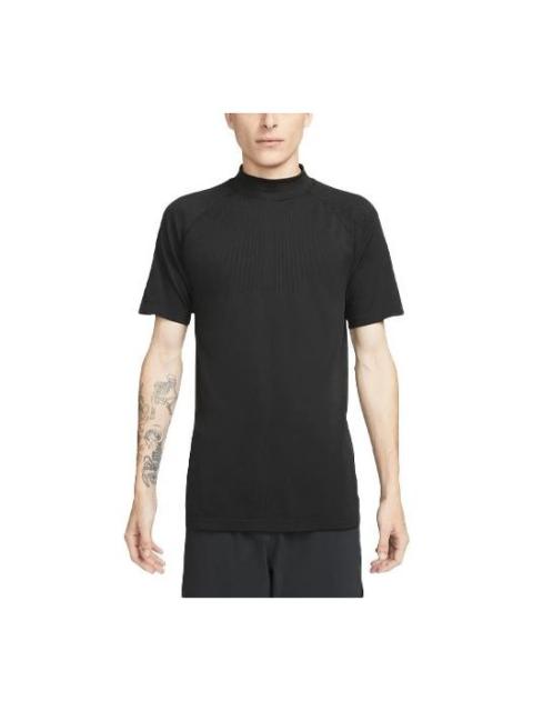 Nike Men's Nike x MMW Crossover Loose Solid Color Short Sleeve Black T-Shirt DD9437-010