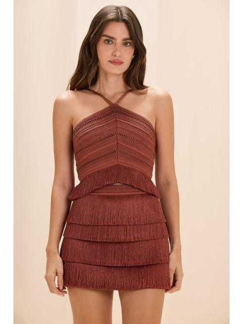 PatBO AMBER FRINGE SKIRT