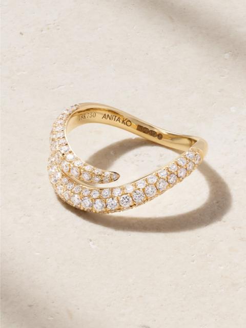 ANITA KO Zara 18-karat gold diamond ring Gold