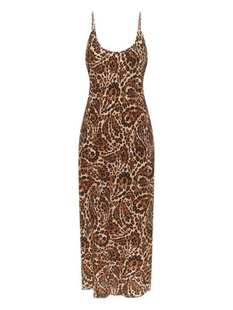 L'AGENCE Chalia animal-print midi dress