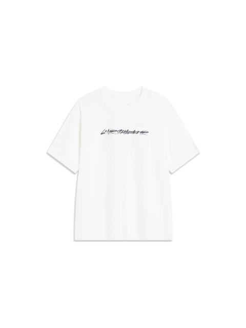 Li-Ning x OG_Slick Skateboarding Short Sleeve T-shirt 'Milk White' AHST475-4