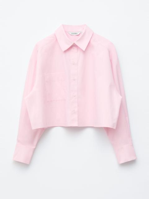 & Other Stories Cropped Oversized Cotton Shirt