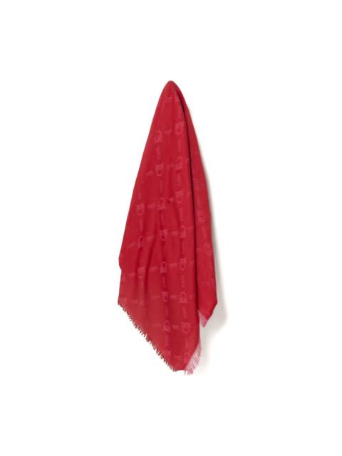 PINKO logo-jacquard scarf