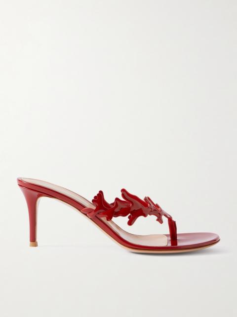 Gianvito Rossi 70 Patent-leather Sandals