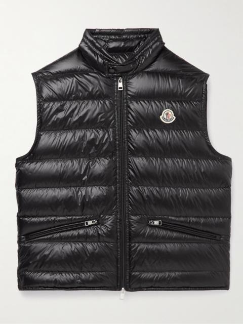 Moncler Gui Slim-Fit Logo-Appliquéd Quilted Shell Down Gilet