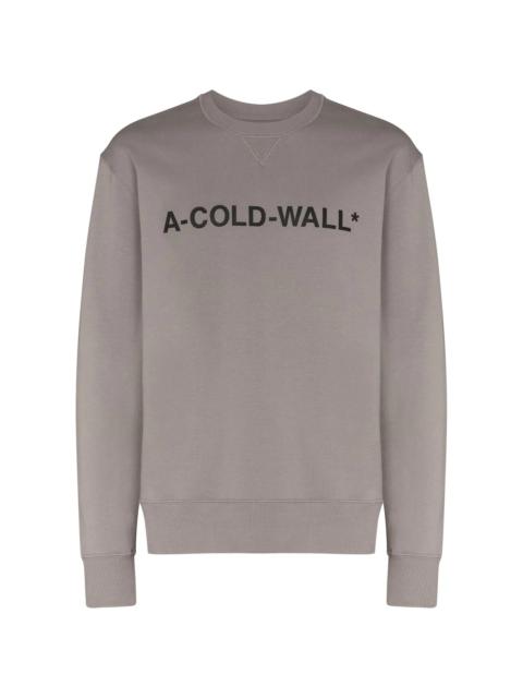 A-COLD-WALL* logo-print cotton sweatshirt