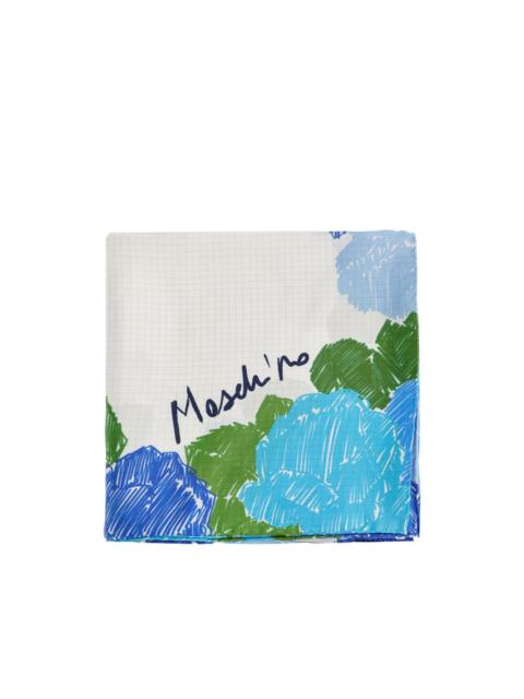 Moschino floral silk scarf