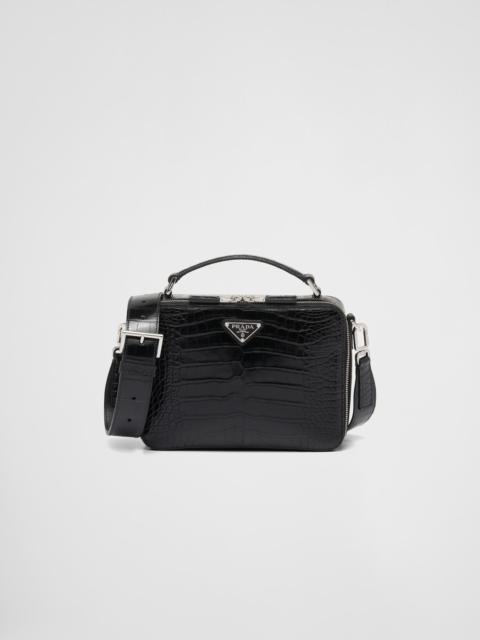 Prada Prada Brique crocodile leather bag