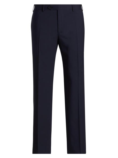 Canali Men's Stretch Wool Trousers - Navy