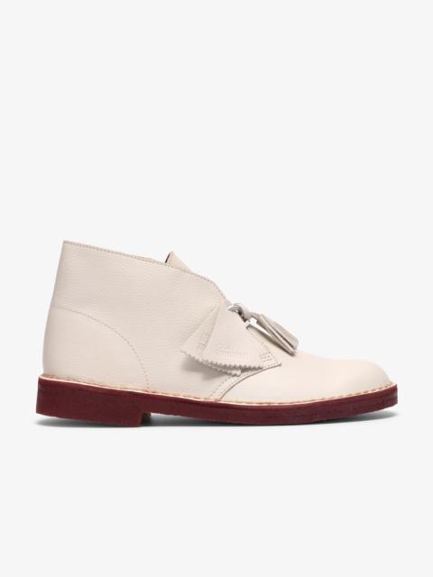 Clarks Originals Desert Boot White Leather